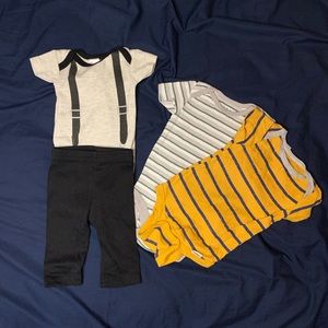 2 onsies with matching set